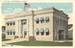 Winter Haven City Hall  Postmarked January 24, 1933 Message said they were spending the day at the Orange Festival, and what a beautiful place it was!