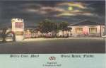Sierra Court Motel - N entrance to Winter Haven, Situated in an orange grove on Lake Hartridge. 15 units some with kitchens, air conditioned. "A vacation in itself!" Owners Mr. and Mrs. W.C. Van Sant