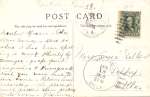 The back side of the Twiss Residence postcard.